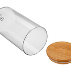 Potes Herméticos Porta-mantimentos Com Tampa De Bambu