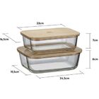 Potes Herméticos Refratários Com Tampa De Bambu