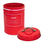 Potes Para Café E Açúcar Vermelho Redondo 2 Peças 1,65l - Cas