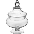 Potiche 21x15x15cm Vidro Transparente