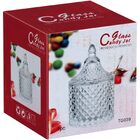 Potiche Bomboniere 10x6x6cm Vidro Transparente