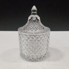 Potiche Bomboniere 10x6x6cm Vidro Transparente