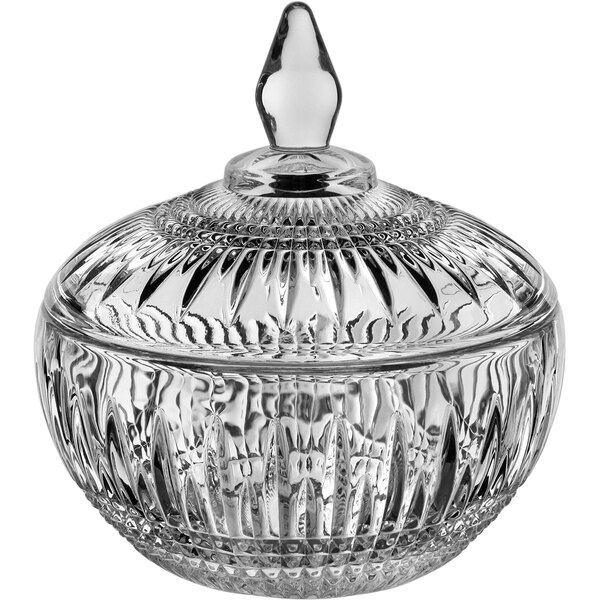 Potiche Bomboniere Home&co Tampa Eco Crystal 15x14x14cm Trans