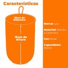 Potiche Com Tampa Lyor Lines Rosa De Ceramica 10cm X 15cm