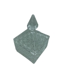 Potiche De Transparente Quadrado Luxo