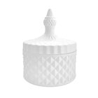 Potiche De Vidro Branco P