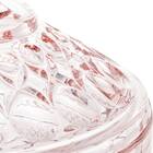 Potiche Decorativa Com Pé Em Cristal Wolff Angel 15x28cm Roxa