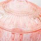 Potiche Decorativa Com Pé Em Cristal Wolff Queen 14x22cm Rosa