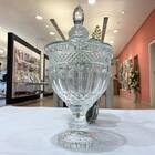 Potiche Decorativo Com Pe Cristal Brandon 18 5x 38 5cm Lyor 3