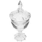Potiche Decorativo Com Pe De Cristal Santorini Lyor 7448