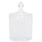 Potiche Decorativo De Cristal Com Tampa Litt 8,5x 8,5x 14,5cm