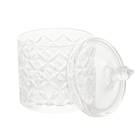 Potiche Decorativo De Cristal Lile Transparente 15,5cm