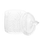 Potiche Decorativo De Cristal Palmeira 15cm Lyor