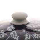 Potiche Decorativo De Porcelana Azul E Branco 20cm