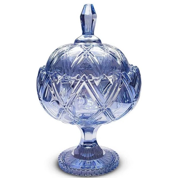 Potiche Decorativo Garland 25 5cm Azul Hauskraft