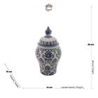Potiche Decorativo Porcelana Azul/branco 61368 Rojemac