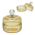 Potiche Decorativo Vidro Ambar