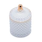 Potiche Decorativo Wolff Vidro Branco 9x13cm 60680