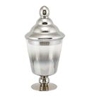 Potiche Em Vidro 40cm Melba Prata Com Tampa Gs 311410622