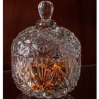 Potiche Em Vidro Com Tampa Prestige Stars 14 5x19 5cm Incolor