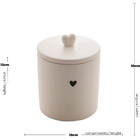 Potiche Heart 12x10cm Em Cerâmica Lyor