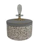 Potiche Redondo Grande Luxuoso Decorativo De Cerâmica