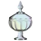 Potiche Splendor Em Cristal Com Pe D12xa21,2cm Cor Furta-cor