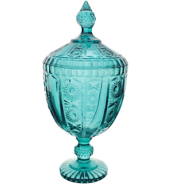 Potiche Versailles Em Cristal 15 X 24cm Verde Esmeralda L Her