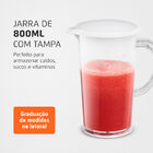 Power Mixer Mondial Premium 500w Vermelho E Inox M-10 - 127 V