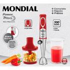Power Mixer Mondial Vermelho Premium Com Copo Dosador De 750m