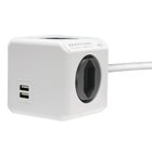 Powercube Extended Pwc-x4u/3m Elg Cinza 4 Tomadas + 2 Usb Com