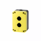 PQ02K   Caixa Para Botoeira E Comando  2 Furos Tampa Cor Amar