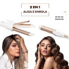 Prancha Chapinha E Modelador De Cachos Profissional 2 Em 1 Bi