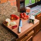 Prancha De Corte L 50x40cm Estação Tábua Encaixe Grande Em Ma