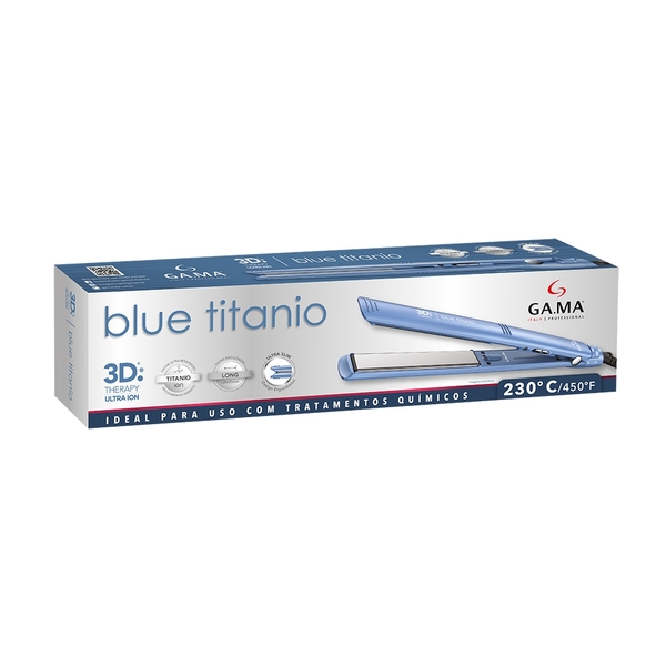 Prancha Gama Elegance Blue Titanium 3d | Leroy Merlin