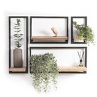 Prateleira 100cm Tetris Linee Preto