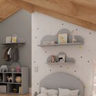 Prateleira 100% Mdf Infantil Com Detalhe Orgânico Em Formato