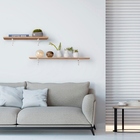 Prateleira Retangular 150x30x60cm Mel sem Suporte MDP Spaceo