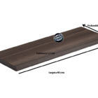 Prateleira 20x40 Cms Sem Suporte Pb 2040 - Nogueira Ff (finis