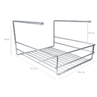 Prateleira 24cm Suspensa Organizadora De Armário Encaixe