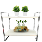 Prateleira 25 Cm X 49 Cm - Luxo C/suporte Preto