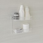 Prateleira 2 Andares Parede em Aço Termoplastificado Branca