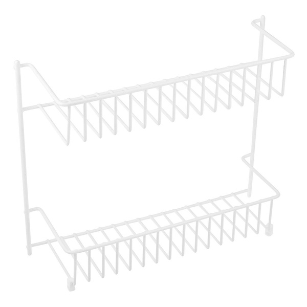Prateleira 2 Andares Parede em Aço Termoplastificado Branca