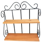 Prateleira 2 Andares Rococó Área Gourmet Em Madeira E Ferro