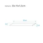 Prateleira 30 X 15cm Branca Para Projetor Suporte Invisível