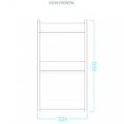 Prateleira 3 Compartimentos Branco Mdp 15mm