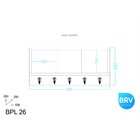 Prateleira 3 Nichos 5 Ganchos H Bpl 26-06 Nature Brv Móveis