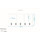 Prateleira 3 Nichos 5 Ganchos Mdp Brv Moveis Branco