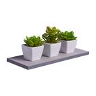 Prateleira 40 X 10cm Cinza Claro Suporte Invisível