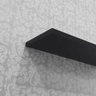 Prateleira 40 X 10cm Preta Suporte Invisível